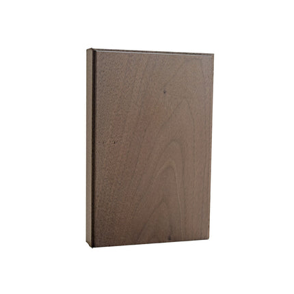 EWAP46 Casing Plinth Block 1 inch x 4 Inch x 6 inch Tall Walnut wood