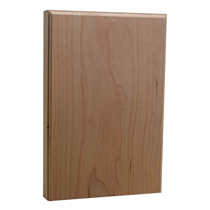 EWAP98 Casing Plinth Block 1 inch x 5-1/2 Inch x 8-1/4 inch Tall Cherry Wood