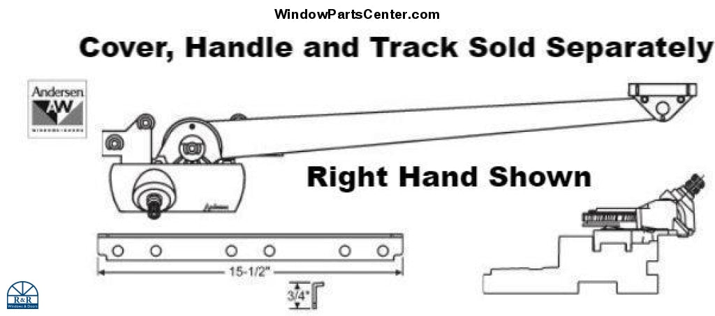 S1053 Andersen Casement Straight Arm Crank Perma-Shield Enhanced 14 – RR  Windows  Doors
