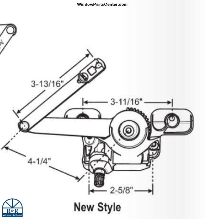 S1055 Andersen Classic Perma-Shield Enhanced Casement Split Arm Operat ...